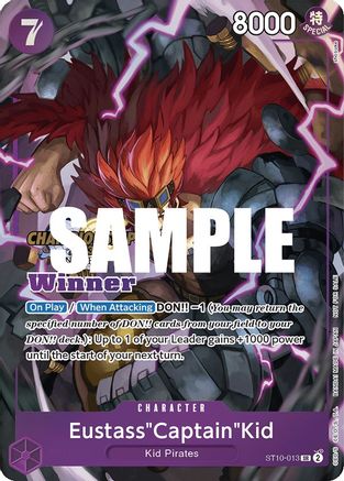 Eustass"Captain"Kid (CS 2023 Top Players Pack) [Winner] (ST10-013)  -  Super Rare