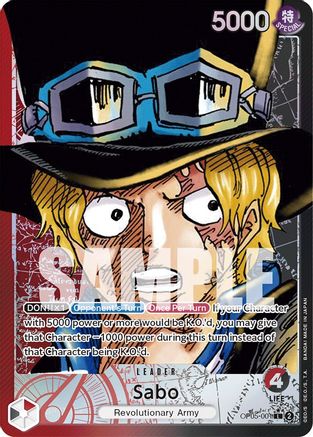 Sabo (001) (Alternate Art) (OP05-001) - Leader