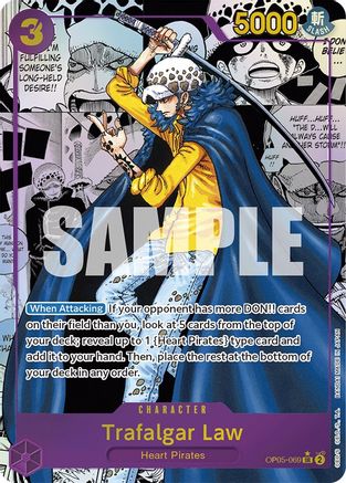 Trafalgar Law (069) (Illustration alternative) (Manga) (OP05-069) - Super Rare