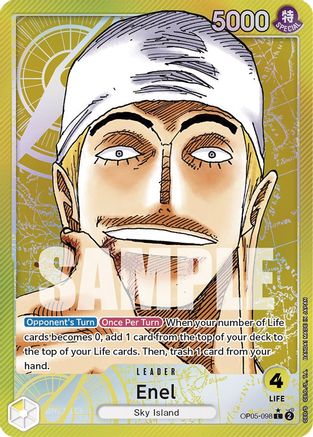 Enel (098) (Alternate Art) (OP05-098) - Leader