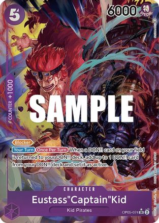 Eustass « Capitaine » Kid (Art alternatif) (OP05-074) - Super Rare