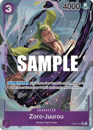 Zoro-Juurou (Alternate Art) (OP05-067) - Rare