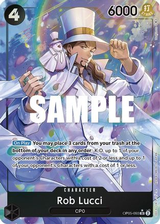 Rob Lucci (093) (Alternate Art) (OP05-093) - Super Rare