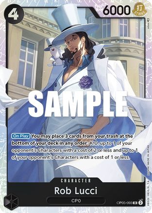 Rob Lucci (093) (OP05-093) - Super Rare