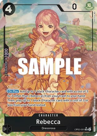 Rebecca (Illustration alternative) (OP05-091) - Super Rare