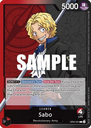 Sabo (001) (OP05-001) - Leader