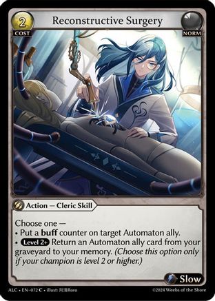 Reconstructive Surgery (072) -  Common