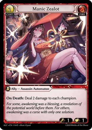 Manic Zealot (114) -  Common