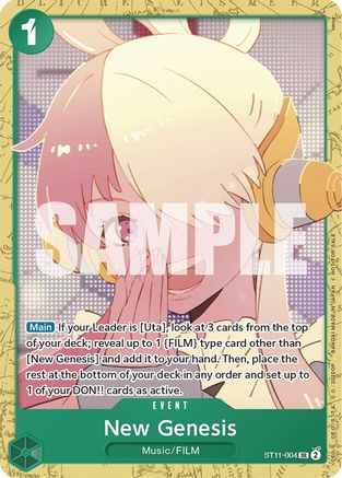 Nouvelle Genèse (Deck de Démarrage 11 : Deck de Combat d'Uta) (ST11-004) - Super Rare