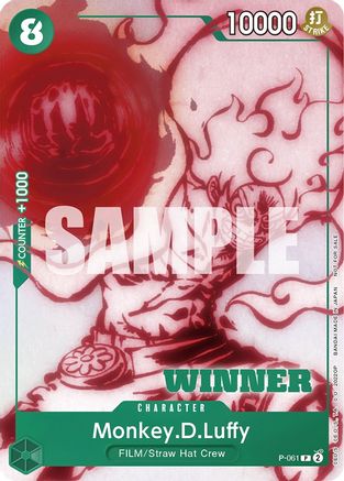 Monkey.D.Luffy (Starter Deck 11: Uta Deck Battle) [Winner] (P-061)  -  Promo