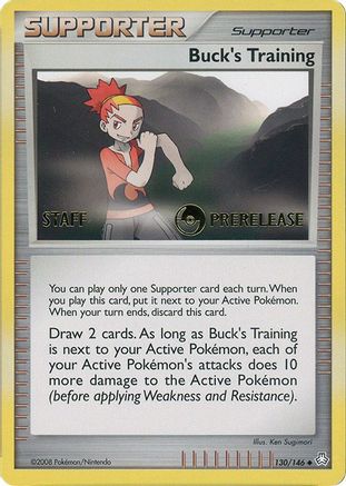 Buck's Training - 130/146 (Prerelease) [Staff]  - Promo - Normal