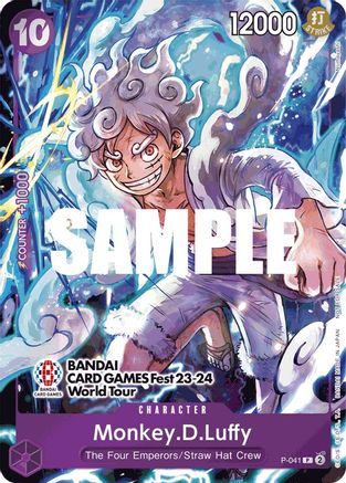 Monkey.D.Luffy (041) (BANDAI CARD GAMES Fest 23-24 World Tour) (P-041)  -  Promo