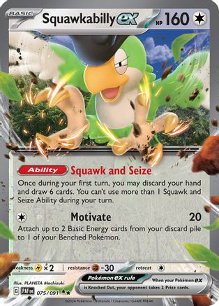 Squawkabilly ex - 075/091  - Double Rare - Holofoil
