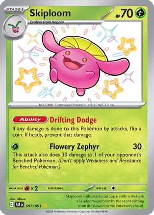 Skiploom - 097/091 - Shiny Rare - Holofoil