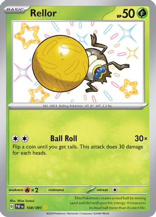 Rellor - 108/091 - Shiny Rare - Holofoil