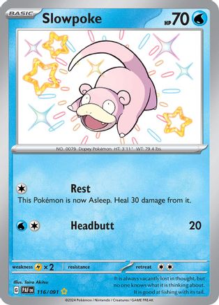 Slowpoke - 116/091 - Shiny Rare - Holofoil