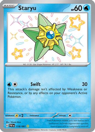 Staryu - 118/091 - Shiny Rare - Holofoil