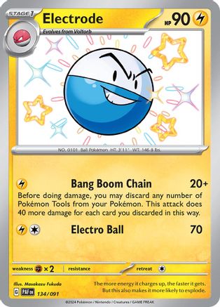 Electrode - 134/091 - Shiny Rare - Holofoil