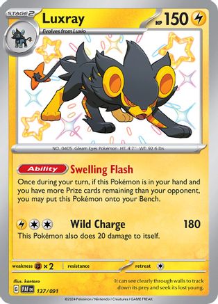 Luxray - 137/091 - Shiny Rare - Holofoil