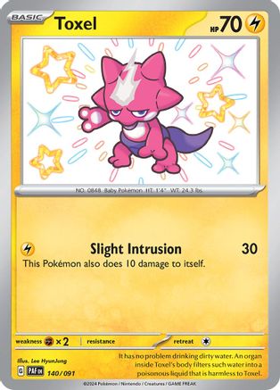 Toxel - 140/091 - Shiny Rare - Holofoil