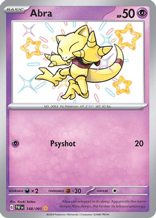 Abra - 148/091 - Rare Brillante - Holographique