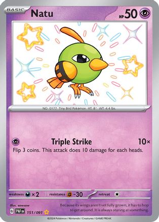Natu - 151/091  - Shiny Rare - Holofoil