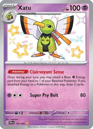 Xatu - 152/091  - Shiny Rare - Holofoil