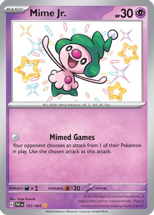 Mime Jr. - 157/091  - Shiny Rare - Holofoil