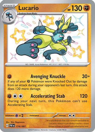 Lucario - 174/091 - Shiny Rare - Holofoil