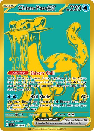 Chien-Pao ex - 242/091 - Hyper Rare - Holofoil