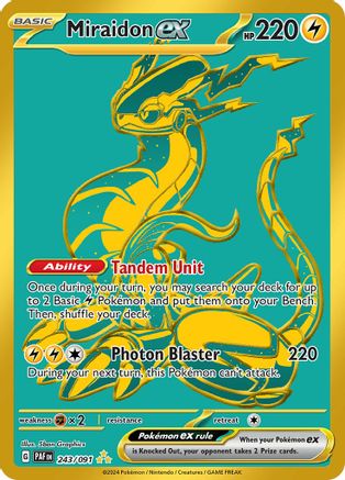 Miraidon ex - 243/091 - Hyper Rare - Holofoil