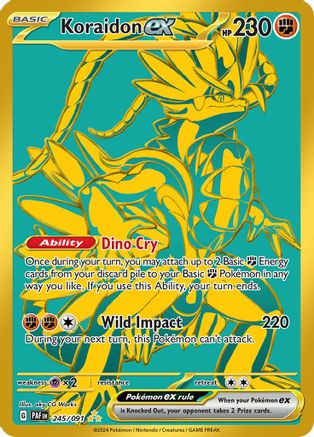 Koraidon ex - 245/091 - Hyper Rare - Holofoil