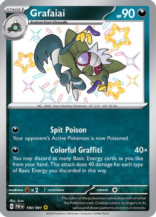 Grafaiai - 190/091 - Shiny Rare - Holofoil