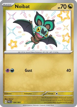 Noibat - 194/091  - Shiny Rare - Holofoil