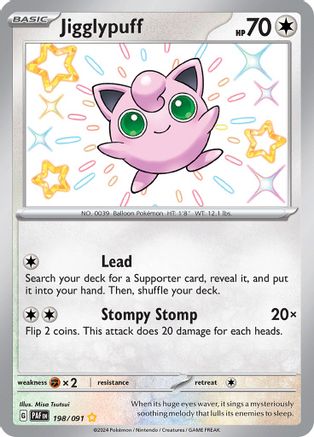 Jigglypuff - 198/091 - Shiny Rare - Holofoil