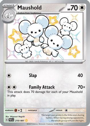 Maushold - 210/091  - Shiny Rare - Holofoil