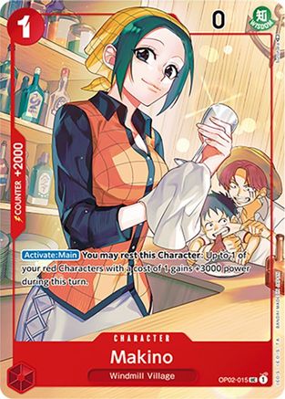 Makino (Ensemble 1er Anniversaire Japonais) (OP02-015) - Cartes Promotionnelles One Piece - Peu commune