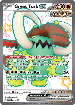 Great Tusk ex - 072  - Promo - Holofoil