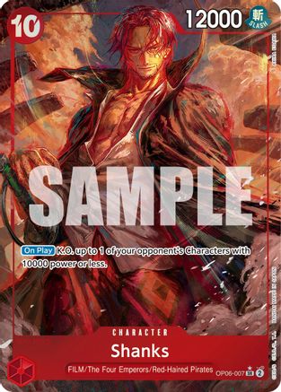 Shanks (Alternate Art) (OP06-007) - Super Rare