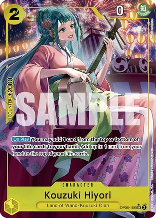 Kouzuki Hiyori (Alternate Art) (OP06-106) - Super Rare
