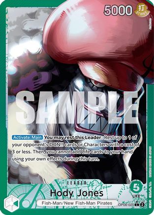 Hody Jones (020) (Alternate Art) (OP06-020) - Leader