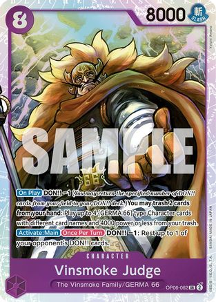Vinsmoke Judge (OP06-062) - Super Rare