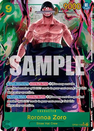 Roronoa Zoro (Alternate Art) (OP06-118) - Secret Rare