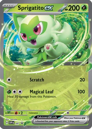 Sprigatito ex - 087 - Promo - Holofoil
