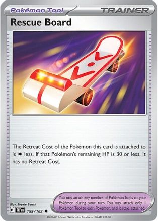 Rescue Board - 159/162 - Uncommon - Reverse Holofoil