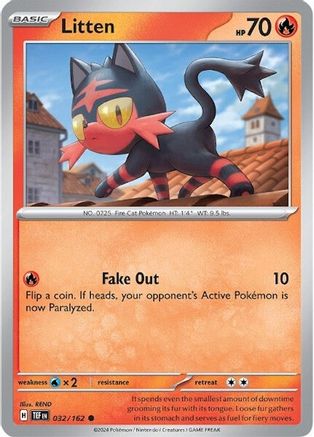 Litten - 032/162  - Common - Normal