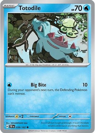 Totodile - 039/162 - Common - Reverse Holofoil
