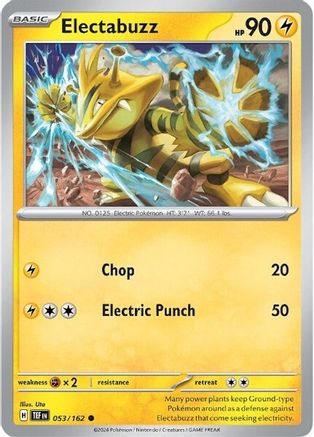 Electabuzz - 053/162 - Common - Reverse Holofoil