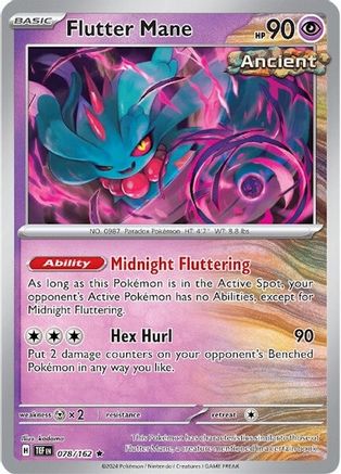 Flutter Mane - 078/162 - Rare - Holofoil
