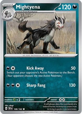 Mightyena - 106/162 - Commune - Normal